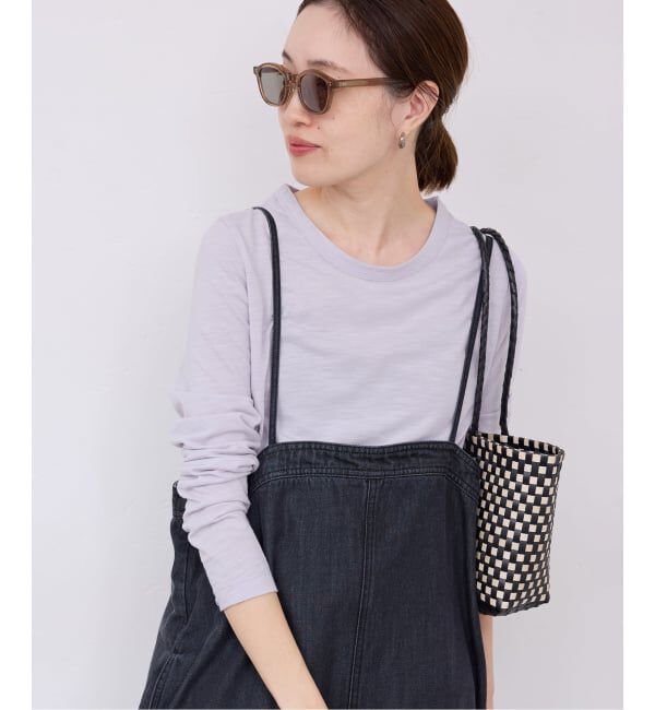 SLOBE IENA「シアー天竺クルーネックロンTEE」|Tシャツ・カットソー|