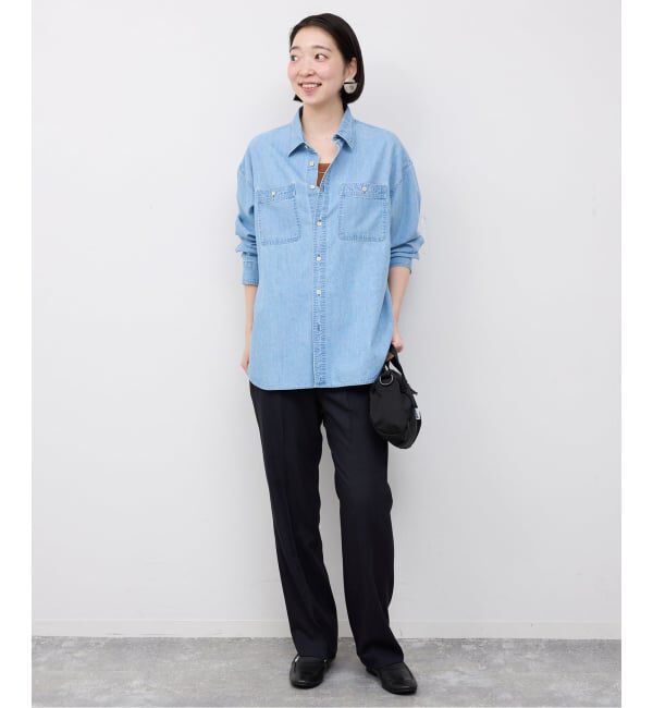 SLOBE IENA「《セットアップ対応可/3サイズ展開》ウォッシャブルツイルストレートパンツ」|その他|