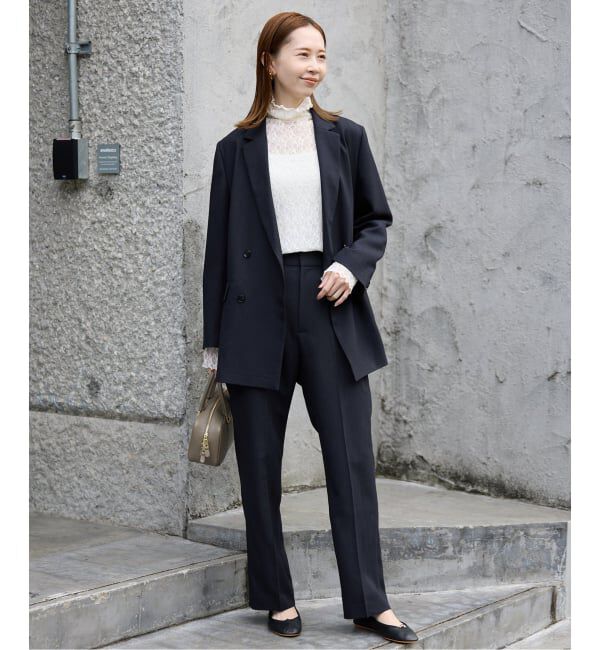 SLOBE IENA「《セットアップ対応可/3サイズ展開》ウォッシャブルツイルストレートパンツ」|その他|