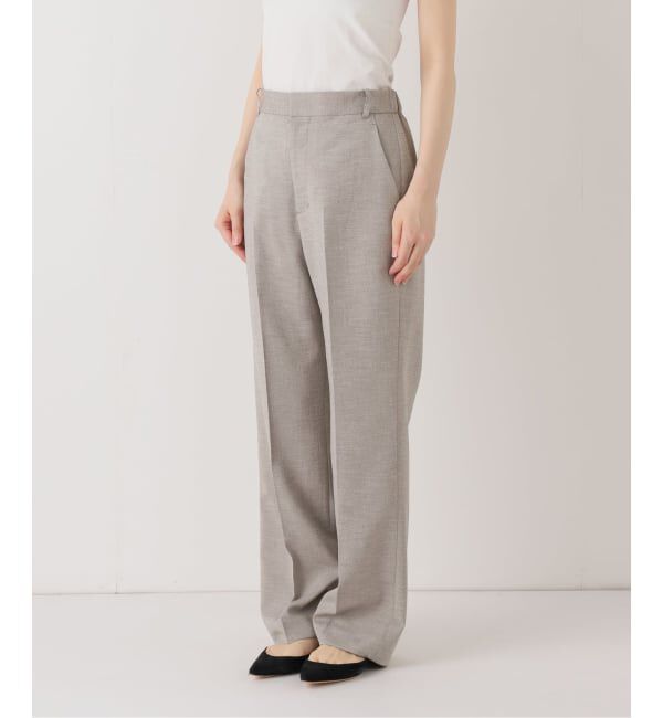 SLOBE IENA「《セットアップ対応可/3サイズ展開》ウォッシャブルツイルストレートパンツ」|その他|