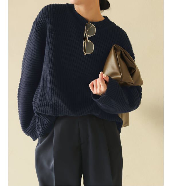 SLOBE IENA「バルキーコットンプルオーバー」|ニット・セーター|