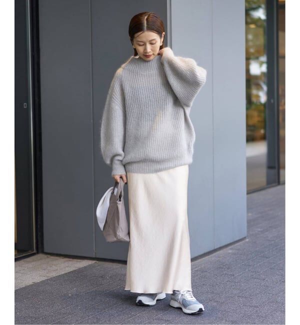 IENA「《追加16》ダブルサテンスカート」|スカート|