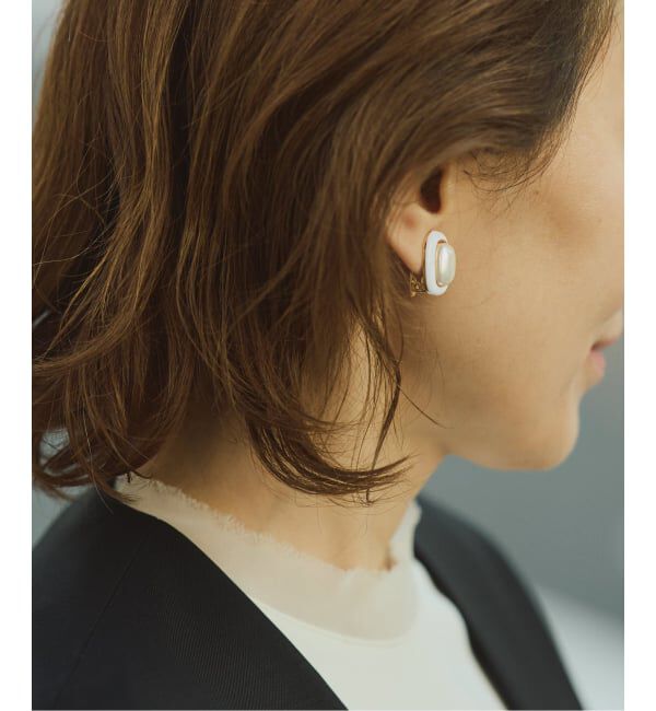 VERMEIL par iena「MICHAEL NASH JEWELRY マイケルナッシュジュエリー エナメルパールイヤリング」|イヤリング|