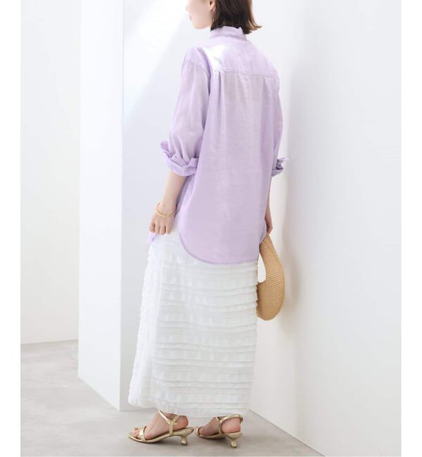 SLOBE IENA「《追加予約》リネンコットンレギュラーシャツ」|シャツ・ブラウス|