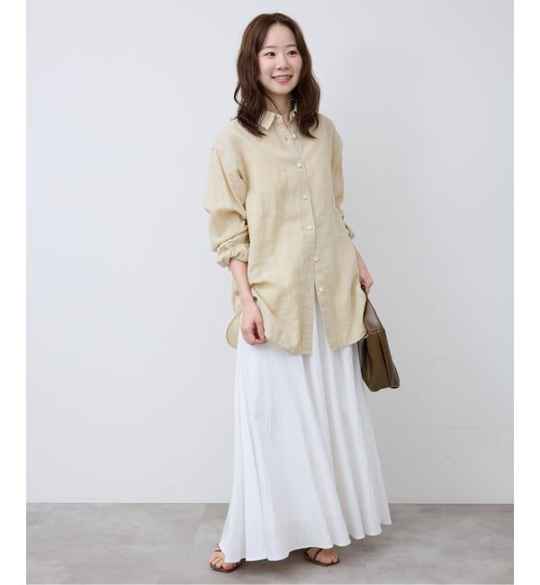 SLOBE IENA「《追加予約》リネンコットンレギュラーシャツ」|シャツ・ブラウス|