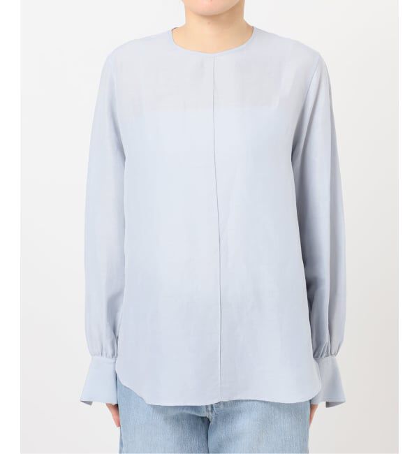 IENA「《新色/WEB限定/追加2》ラミーリヨセルノーカラーブラウス」|シャツ・ブラウス|