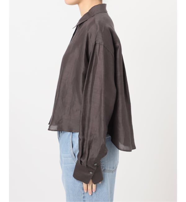 IENA「《新色/WEB限定/追加3》ラミーリヨセルショートシャツ」|シャツ・ブラウス|