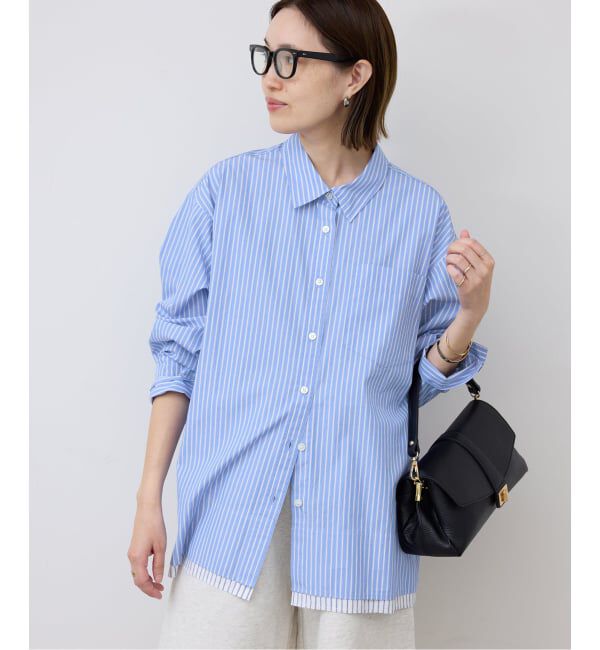 SLOBE IENA「ストライプレイヤーシャツ」|シャツ・ブラウス|