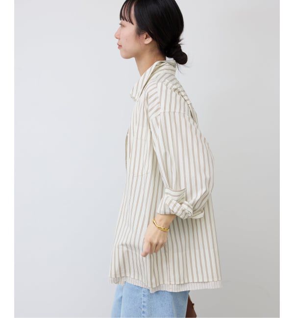 SLOBE IENA「ストライプレイヤーシャツ」|シャツ・ブラウス|
