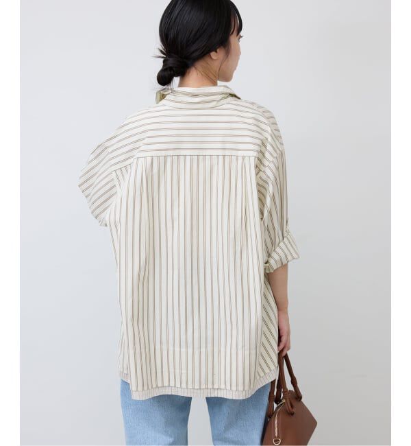 SLOBE IENA「ストライプレイヤーシャツ」|シャツ・ブラウス|