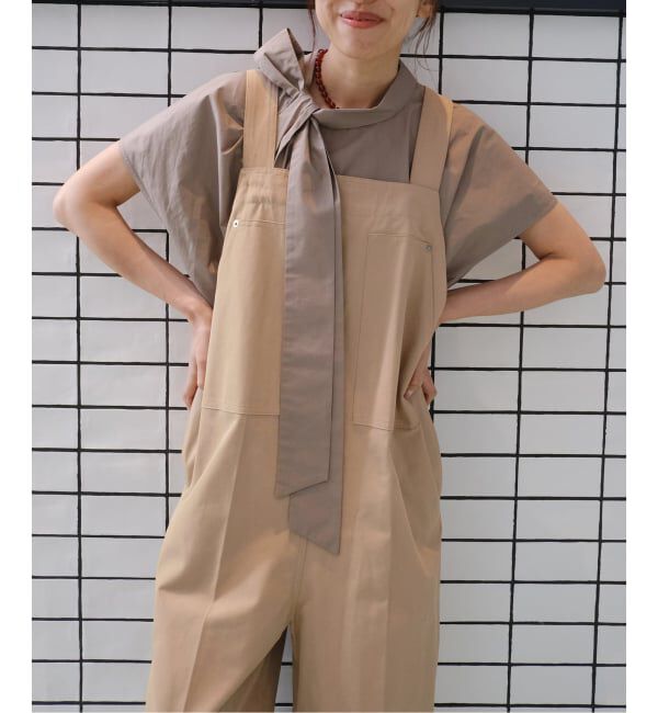 IENA「《予約》Maison IENA 別注 Nell/ネル サロペット 261-202-51」|オールインワン|ベージュ