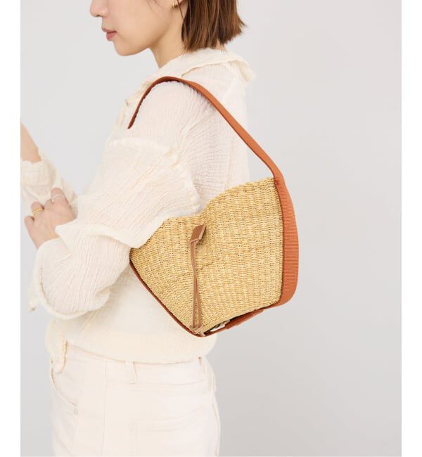 IENA「《予約》MUUN/ムーニュ  MINI ORBI バッグ MORB_COT_NRUEC」|ハンドバッグ|