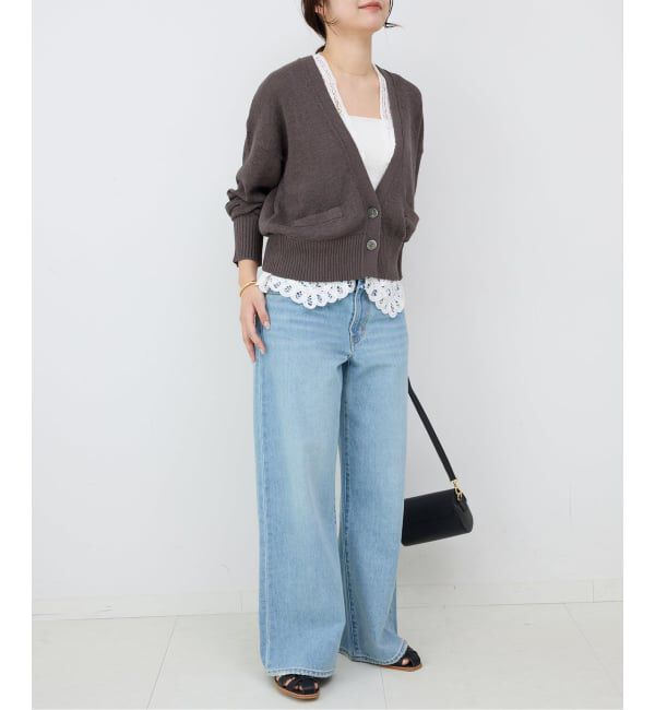 SLOBE IENA「《追加予約》テープヤーンVネックカーディガン」|カーディガン|