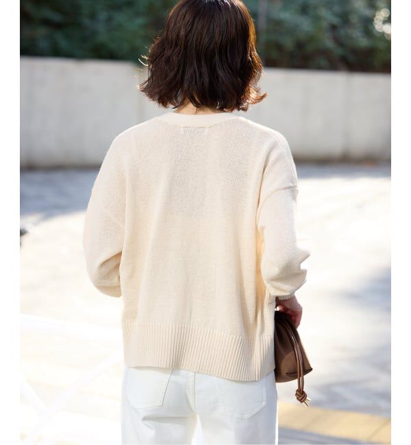 SLOBE IENA「《追加予約》テープヤーンVネックカーディガン」|カーディガン|