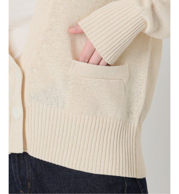 SLOBE IENA「《追加予約》テープヤーンVネックカーディガン」|カーディガン|
