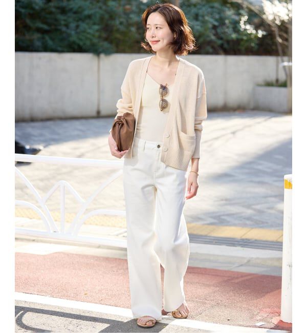 SLOBE IENA「《追加予約》テープヤーンVネックカーディガン」|カーディガン|