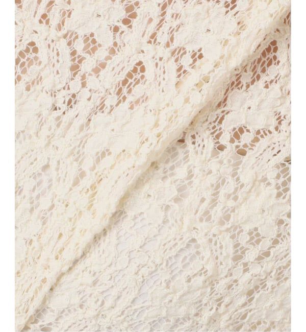 IENA「《WEB限定/追加5予約》Flowerストレッチレースプルオーバー」|Tシャツ・カットソー|
