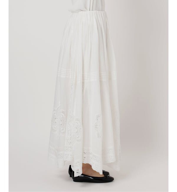 IENA「《追加5予約》コットンレーススカート」|スカート|
