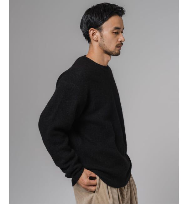 EDIFICE「スリアルパカミックス クルーネックニット」|ニット・セーター|