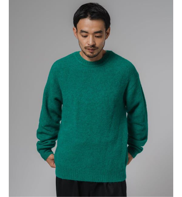 EDIFICE「スリアルパカミックス クルーネックニット」|ニット・セーター|