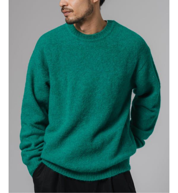 EDIFICE「スリアルパカミックス クルーネックニット」|ニット・セーター|