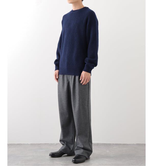 EDIFICE「スリアルパカミックス クルーネックニット」|ニット・セーター|