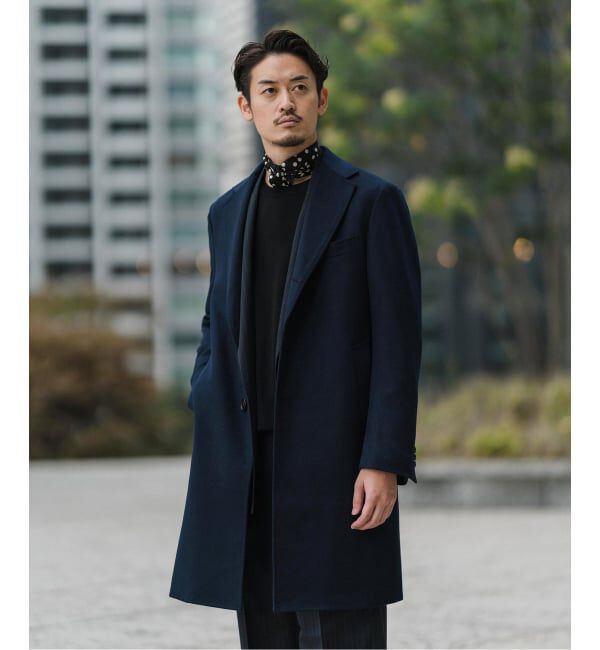 EDIFICE「《追加》SUPER 140&rsquo;s ウール / カシミヤ チェスターコート」|チェスターコート|