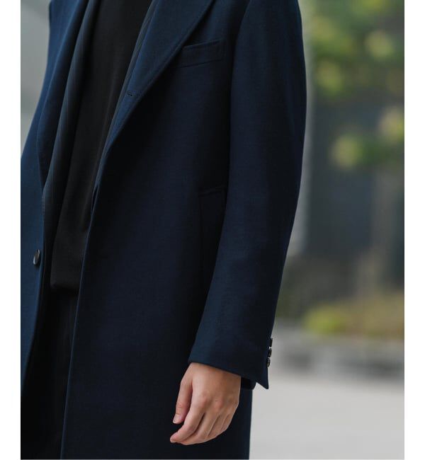 EDIFICE「《追加》SUPER 140&rsquo;s ウール / カシミヤ チェスターコート」|チェスターコート|