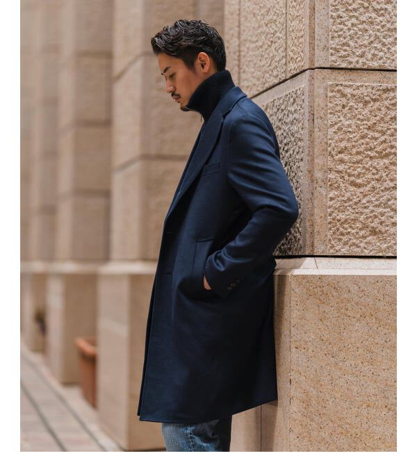 EDIFICE「《追加》SUPER 140&rsquo;s ウール / カシミヤ チェスターコート」|チェスターコート|