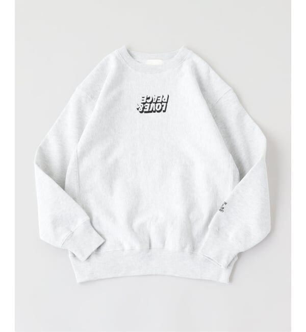 PULP「TODAY edition / トゥデイエディション LOVE&PEACE CN SWEAT」|スウェット・ジャージ|グレーA