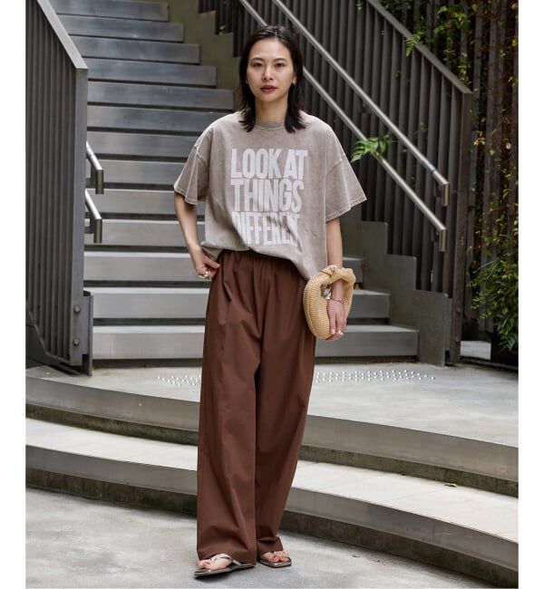 JOURNAL STANDARD「《追加3》【撥水/接触冷感/洗える/UVカット】リネンナイロンストレッチワイドパンツ」|その他|