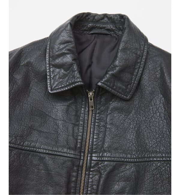 JOURNAL STANDARD「バッファロー レザー ウォッシュ ジップ ブルゾン」|ライダースジャケット|