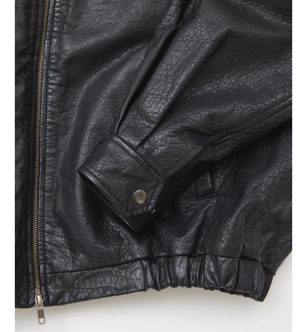 JOURNAL STANDARD「バッファロー レザー ウォッシュ ジップ ブルゾン」|ライダースジャケット|