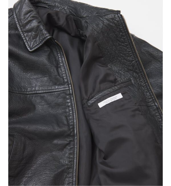 JOURNAL STANDARD「バッファロー レザー ウォッシュ ジップ ブルゾン」|ライダースジャケット|