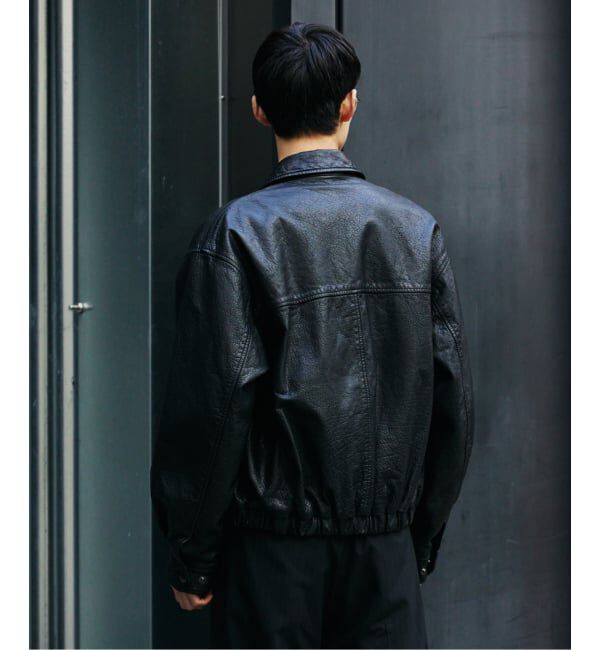 JOURNAL STANDARD「バッファロー レザー ウォッシュ ジップ ブルゾン」|ライダースジャケット|