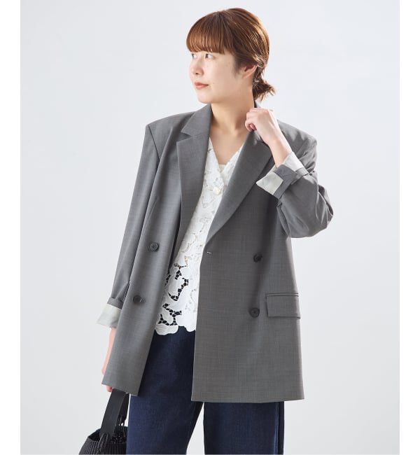 journal standard L'essage「【金子綾さん着用】LANA ダブルブレストジャケット」|テーラードジャケット|