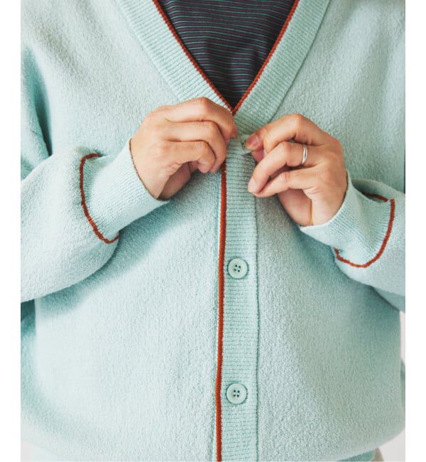 JOURNAL STANDARD relume「ドライタッチ ブークレ Vネック カーディガン」|カーディガン|