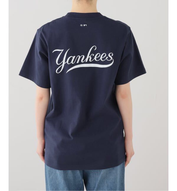 journal standard L'essage「【SPORTY&RICH/スポーティアンドリッチ】 Yankees Curve T-Shirt：Tシャツ」|Tシャツ・カットソー|