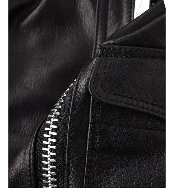 JOURNAL STANDARD「A LEATHER / エーレザー SMU SHORT MOTOR JACKET」|ライダースジャケット|