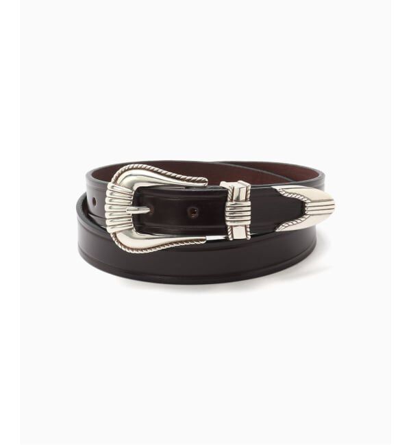 JOURNAL STANDARD「TORY LEATHER / トリーレザー 3-Piece Silver B BELT」|ベルト|ブラウン