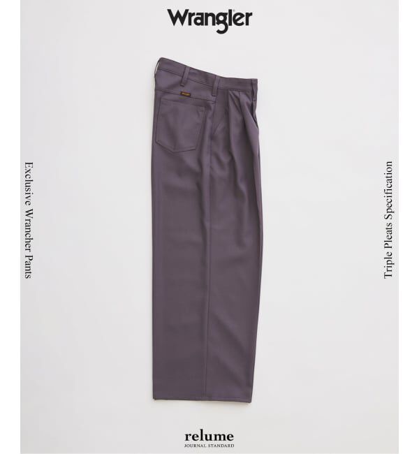 JOURNAL STANDARD relume「《予約》Wrangler / ラングラー 別注 3タック ランチャー ドレススラックス」|スラックス|グレー