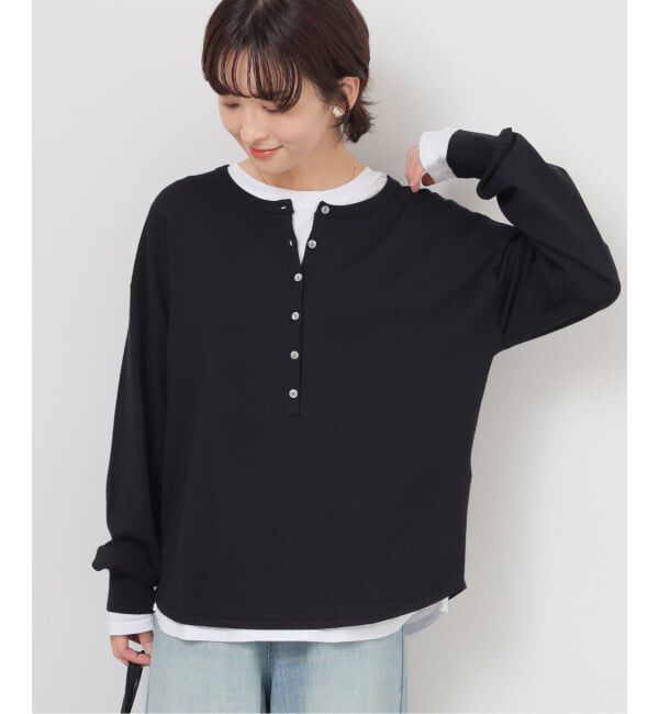 JOURNAL STANDARD relume「《追加》［2枚セット / SS素材］3WAYレイヤードヘンリープルオーバー」|ニット・セーター|