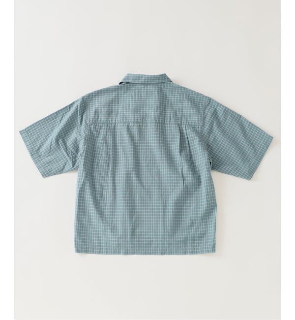 J.S.Homestead「《予約》Stead / ドビー チェック ジップ 半袖 シャツ」|シャツ・ブラウス|