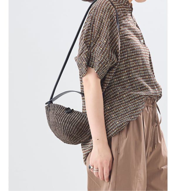 journal standard L'essage「《予約》【INES BRESSAND】SMALL WALNUT：ショルダーバッグ」|ショルダー・メッセンジャー|ブラウン