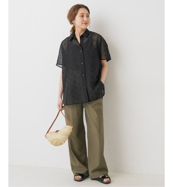 Spick and Span「シアードットサークルシャツ」|シャツ・ブラウス|