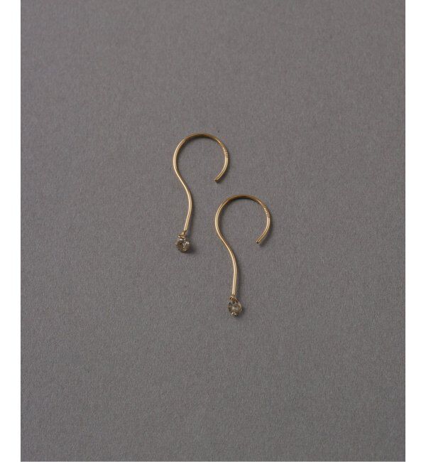 Lilas by Spick&Span「ブラウンホールダイヤピアス K18（両耳）」|ピアス|