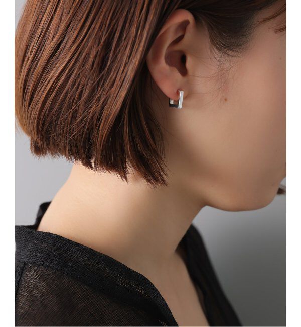 Spick and Span「【SAMH by LILAS】カフイヤリングスクエア SV（片耳）」|イヤーカフ|