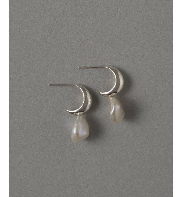 Spick and Span「《WEB限定》【SAMH by LILAS】ケシパールフープピアス SV(両耳)」|ピアス|