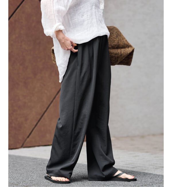 FRAMeWORK「≪追加≫ 手洗い可 / ポリエステルツイルリラックスパンツ」|その他|