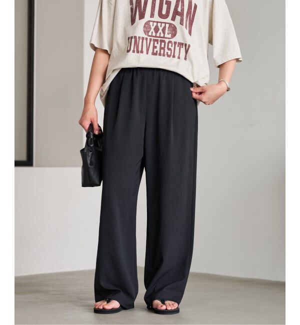 FRAMeWORK「≪追加≫ 手洗い可 / ポリエステルツイルリラックスパンツ」|その他|